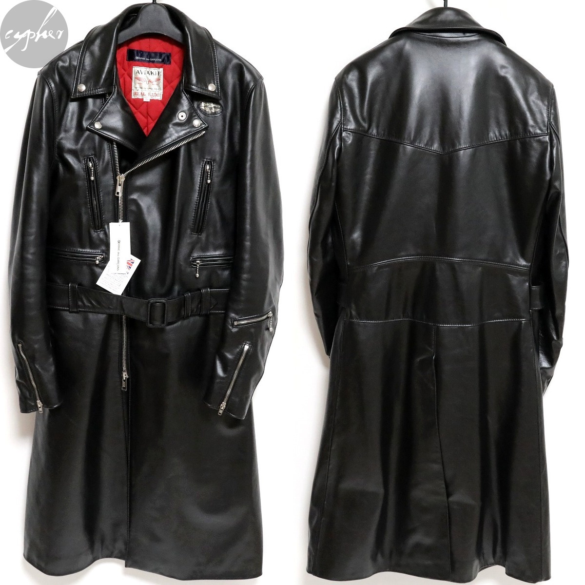 38 新品 21AW コムデギャルソン × ルイスレザー ライトニング 38 新品 21AW コムデギャルソン × ルイスレザー ライトニング