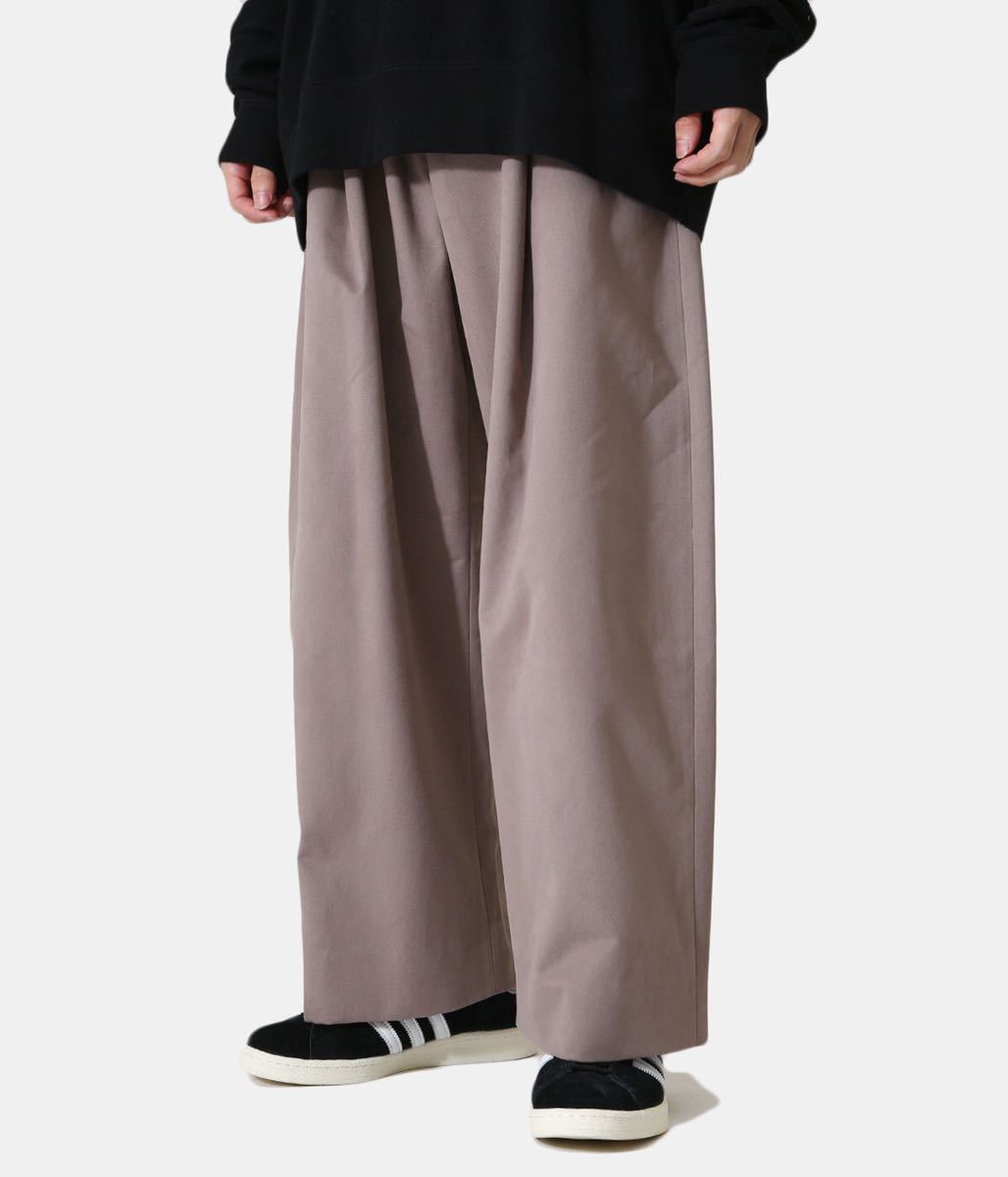 STUDIO NICHOLSON SORTE PEACHED COTTON TWILL VOLUME PLEAT PANTS スタジオニコルソン パンツ