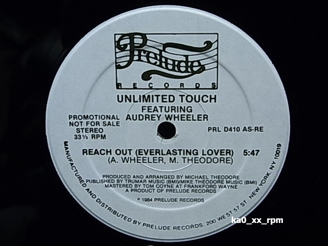 ★☆Unlimited Touch Feat. Audrey Wheeler「Reach Out(Everlasting Lover)」☆★5点以上で送料無料!!!_画像1