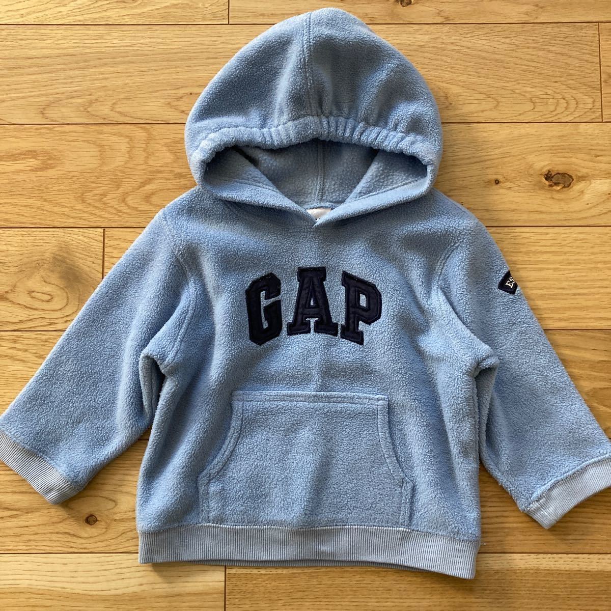 ギャップ　 GAP  フリースパーカー　スウェット　パーカー　トレーナー　水色　ブルー　裏起毛　キッズ　90  18-24M