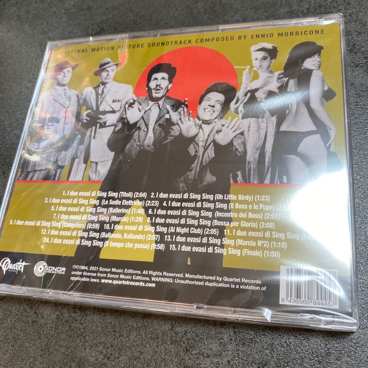 オリジナルサウンドトラックCD 「I due evasi di Sing Sing」限定500枚