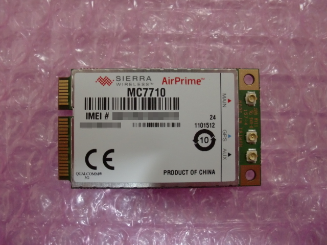 SIERRA WIRELESS AirPrime (MC7710) LTE通信モジュール Mini PCI-E ★動作未チェック品★_画像1