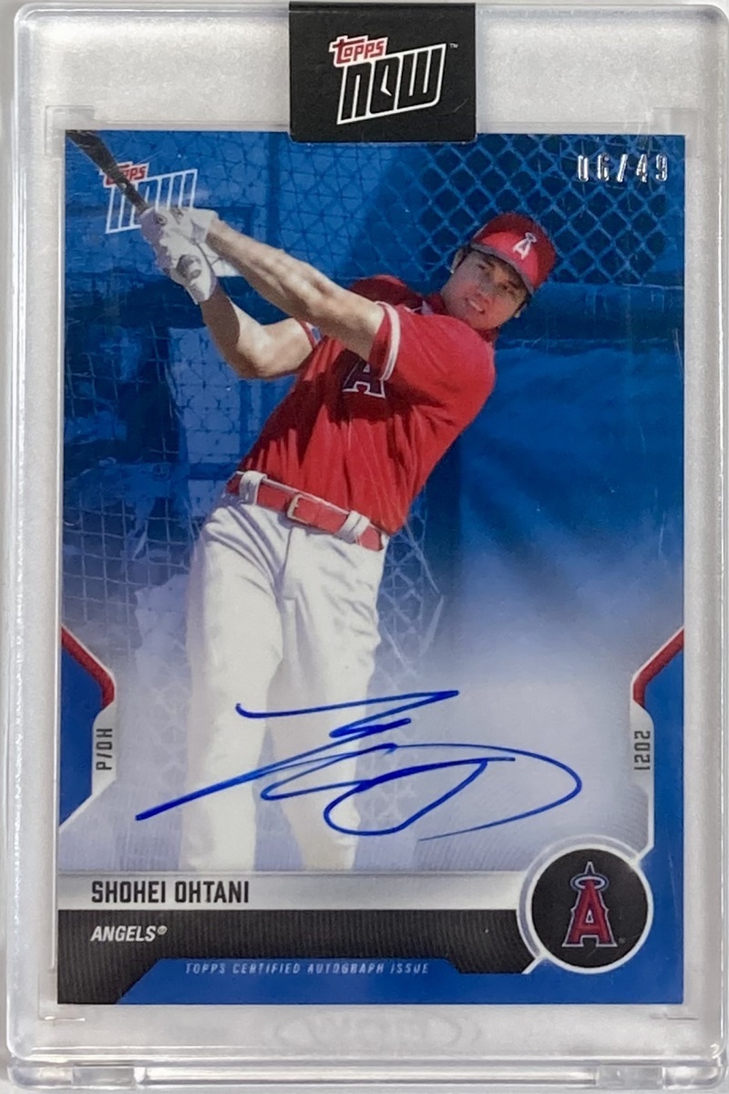 【49枚限定】大谷翔平直書きサイン 2021 Topps Now Road to Opening Day Auto