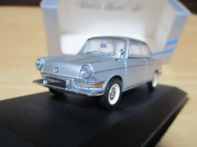 ミニチャンプス 1/43 「 BMW 700 LS 」 1962‐1965ｙ シルバー ・送料 400円（レターパック発送）_画像2