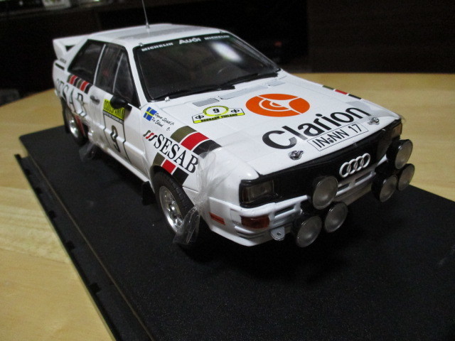  Sunstar made 1/18 [ Audi quattro A2 ]1983y 1000 lake Rally ( Rally Finland ). place car #9* postage Hiroshima departure / cash on delivery Yupack 80 shipping 