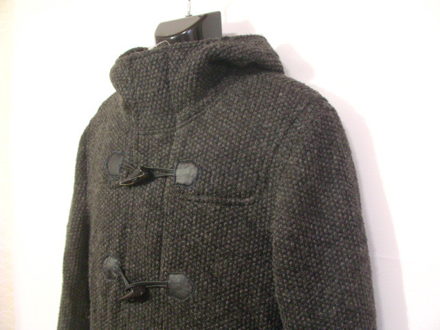 sue1547 COMME CA ISM men's # duffle coat # jacket gray Zip & button wool Blend outer L size Comme Ca Ism 