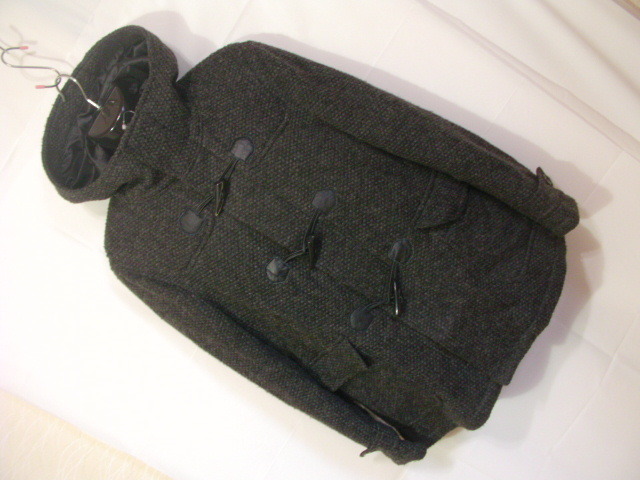 sue1547 COMME CA ISM men's # duffle coat # jacket gray Zip & button wool Blend outer L size Comme Ca Ism 