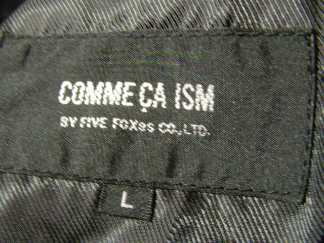 sue1547 COMME CA ISM men's # duffle coat # jacket gray Zip & button wool Blend outer L size Comme Ca Ism 