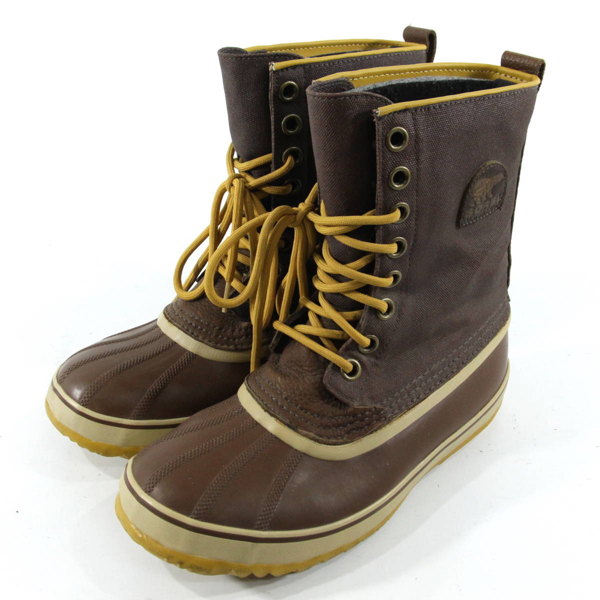 SOREL 1964 プレミアム Cordovan NM1560-231 PREMIUM ウィンター スノー ブーツ US8 26cm ブラウン 茶色 CARIBOU レザー ソレル カリブー