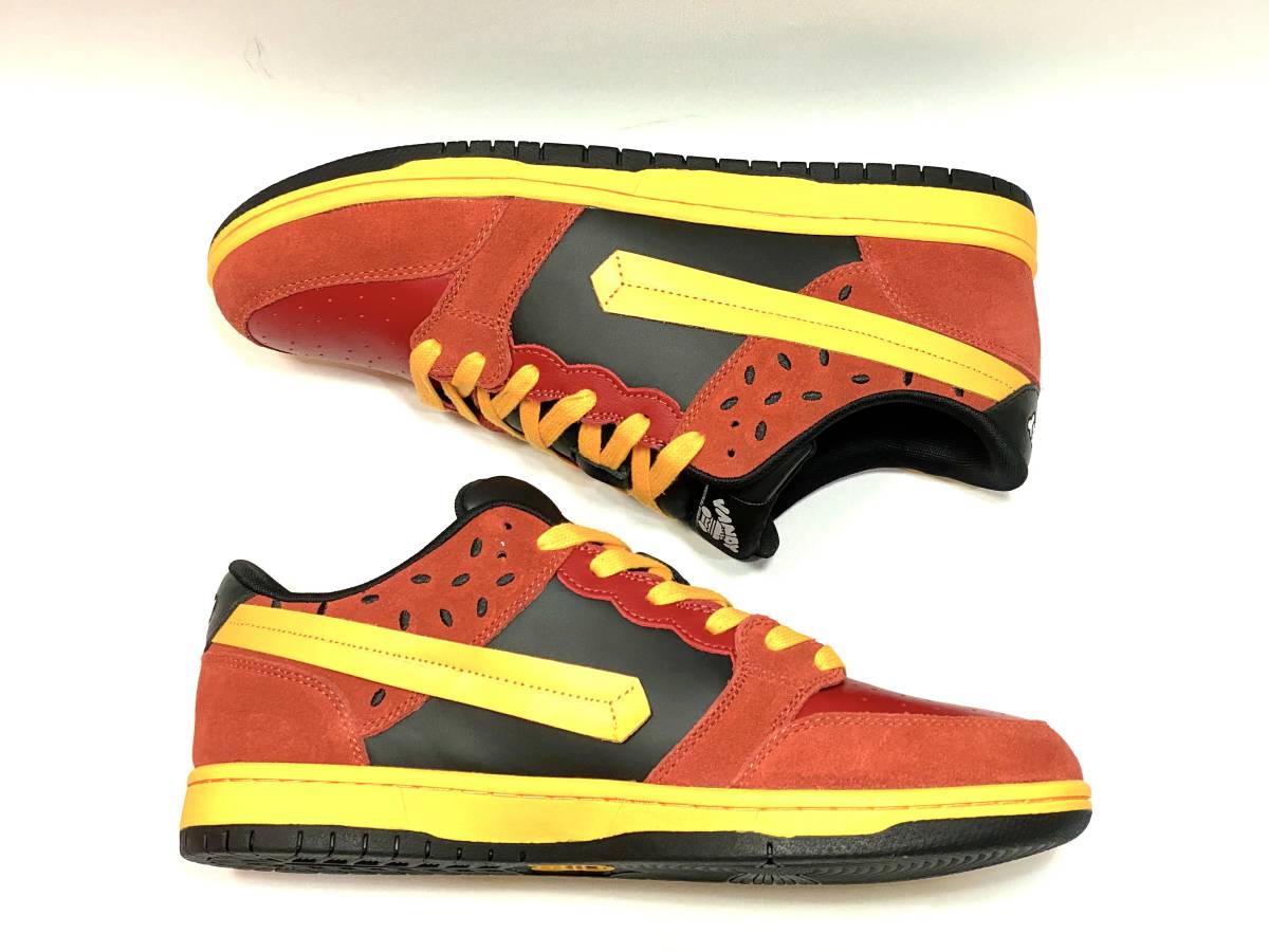 VANDY THE PINK Burger Dunks スニーカー BROWN YELLOW size12 30cm バーガー ダンク DUNK ブラウン イエロー バンディ ザ ピンク_画像4