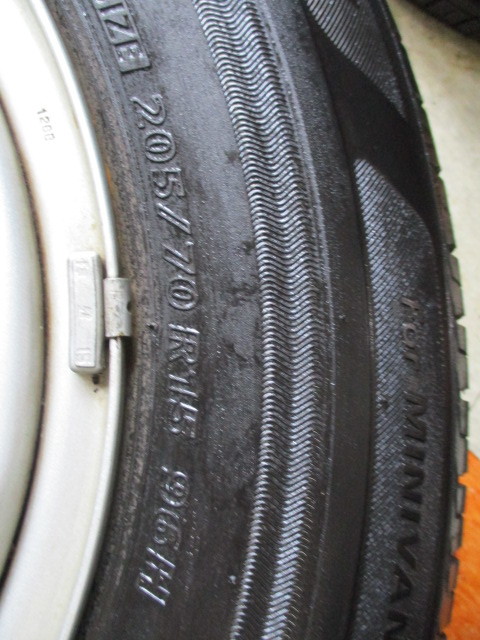 205/７0R15　96H 2018年製　BRIDGESTONE 夏タイヤ ☆5H　PCD１００　スチールホイール付４本セット!!☆☆☆☆_画像6