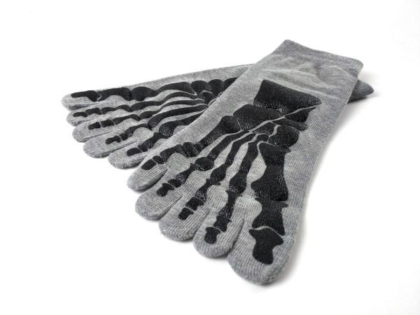 SALE/76%OFF】 新品 即購入歓迎 ドクロくるぶし丈5本指靴下2色セット ブラック ライトグレー 新品♪即購入歓迎♪ドクロくるぶし丈5本指靴下2色セット(ブラック・ライトグレー)