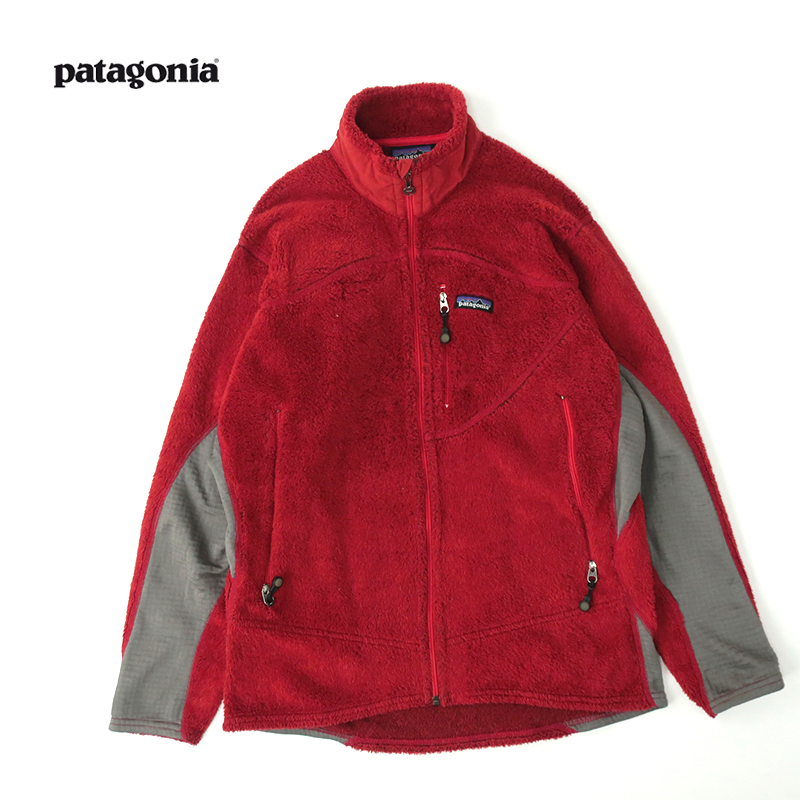 希少カラー◎USA製 patagonia パタゴニア R2 フリースジャケット ボア FS03　レッド(M)