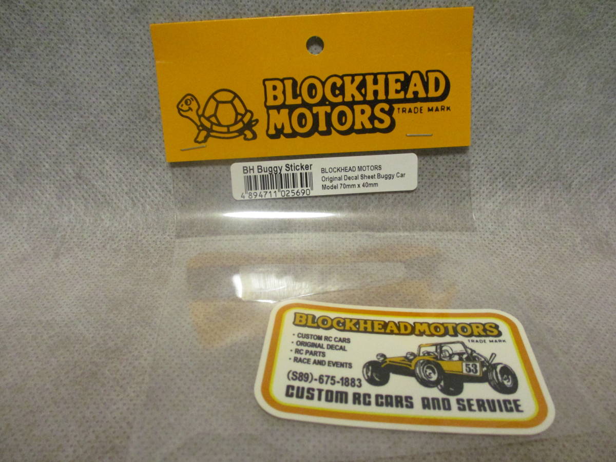 未使用未開封品 Blockhead Motors BH Buggy Sticker 70mm x 40mm Original Buggy Car Model Decal Sheet_画像1