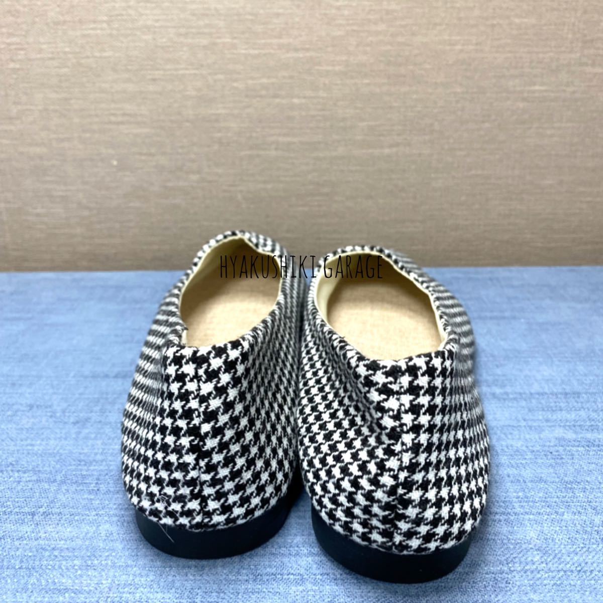 C26-47 26.5cm large size thousand bird pattern pumps lady's pretty new goods unused 