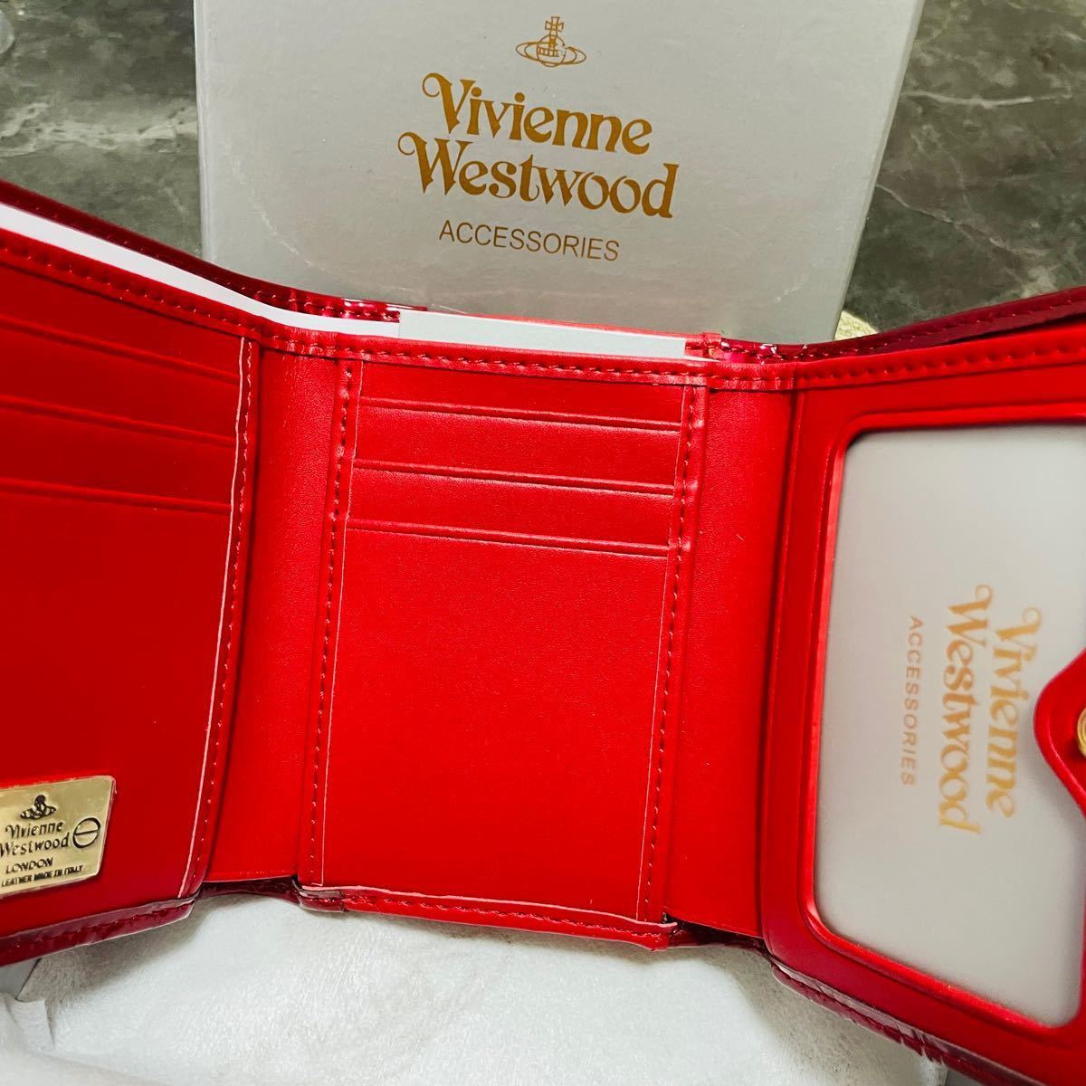 《 新品未使用 》Vivienne Westwood  二つ折り がま口 財布  ヴィヴィアンウエストウッド エナメル財布