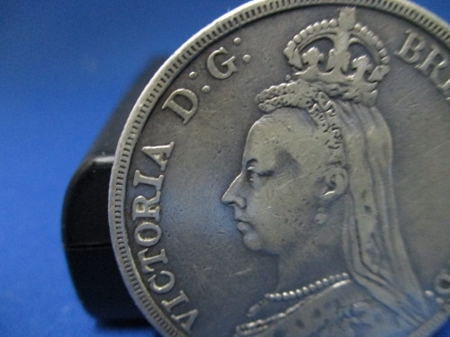 ヴィクトリア女王ジュビリーヘッド・クラウン銀貨／1890年／イギリス