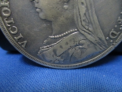 ヴィクトリア女王ジュビリーヘッド・クラウン銀貨/1890年/イギリス