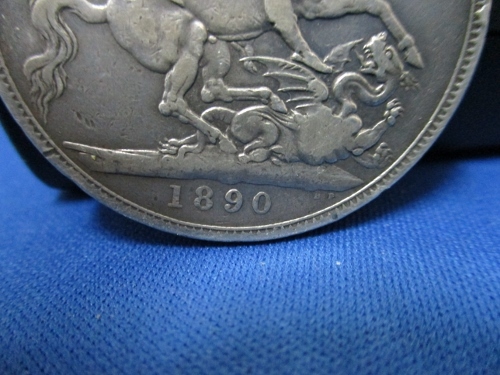 ヴィクトリア女王ジュビリーヘッド・クラウン銀貨/1890年/イギリス