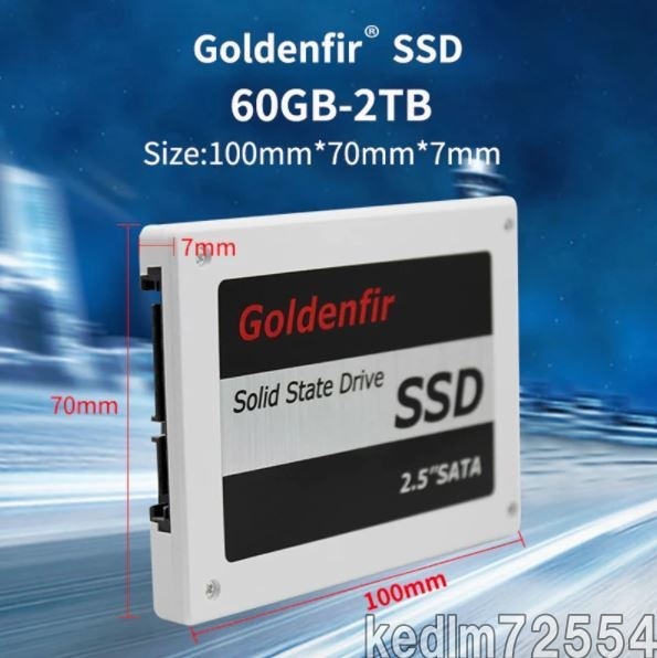 【特価】新品 SSD 120GB Goldenfir SATA3 / 6.0Gbps 未開封 ノートPC デスクトップPC 内蔵型 パソコン 2.5インチ 高速 NAND TLC_画像6