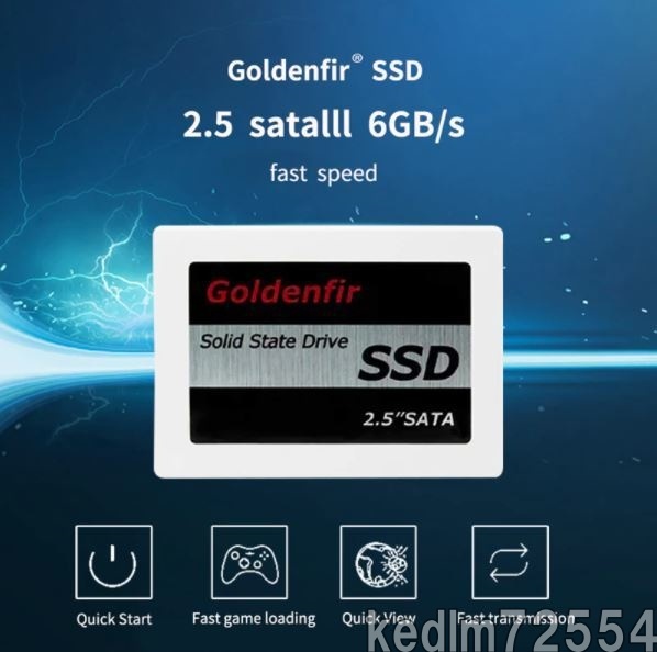 【特価】新品 SSD 120GB Goldenfir SATA3 / 6.0Gbps 未開封 ノートPC デスクトップPC 内蔵型 パソコン 2.5インチ 高速 NAND TLC_画像5