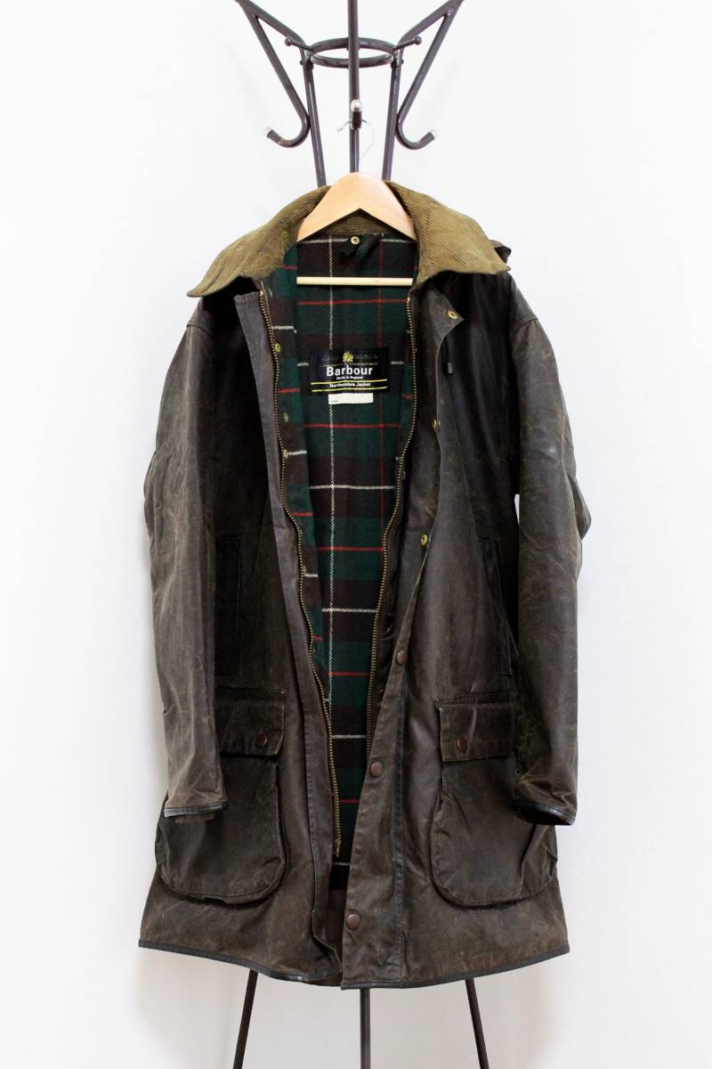 [Special Piece] 1981 1CREST BARBOUR NORTHUMBRIA C40 with HOOD / ヴィンテージ 80s  1クレスト バブアー ノーザンブリア & フード