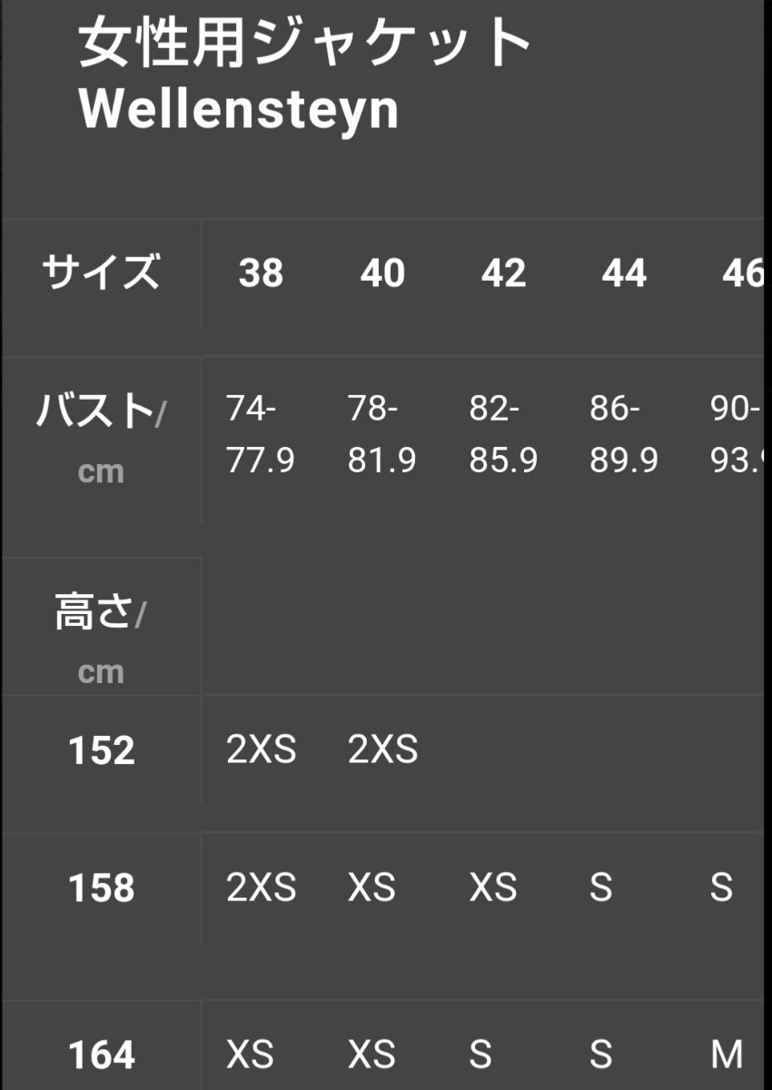 wellensteyn アメジスト レディースXS - institutoates.com.br