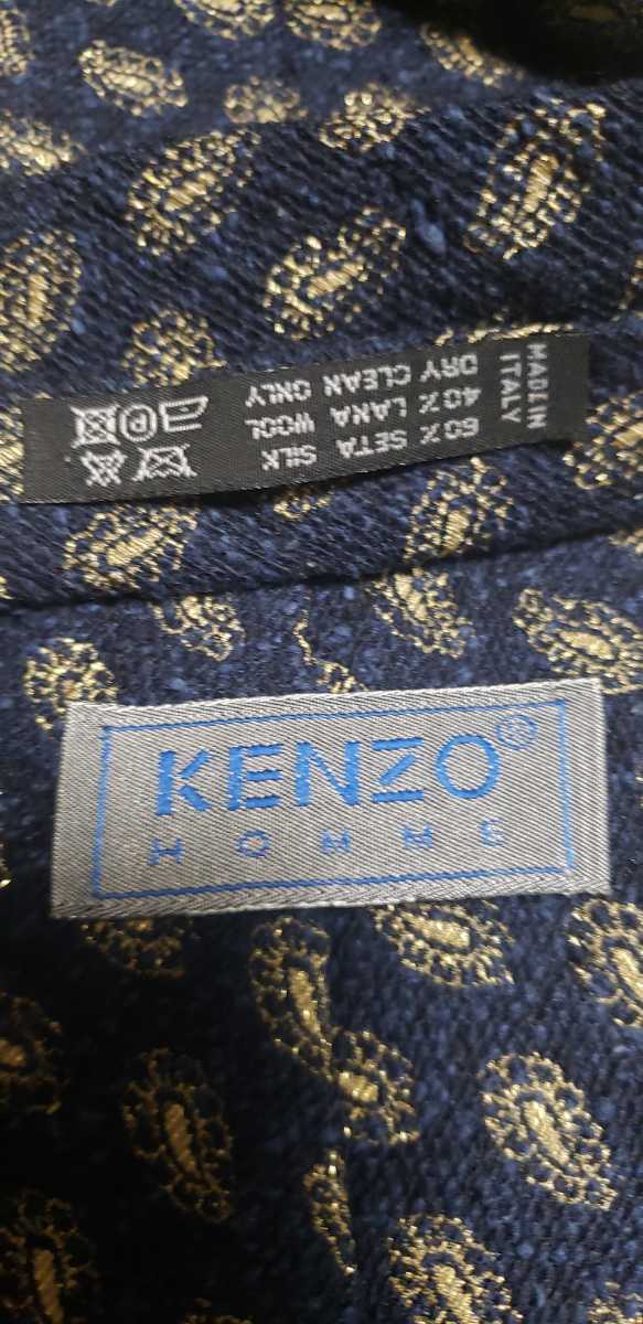 【新品同様】KENZO ケンゾー paris 輸入品 ネクタイ カラー 紺【商品番号2f1130】_画像2