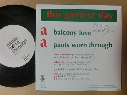 This Perfect DayのスウェディッシュポップBalcony Love カントリー・ネオアコ　インディーポップ　ギターポップ　パワーポップ_画像2