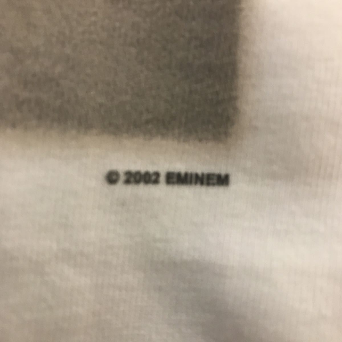  copy light equipped tag equipped eminem T-shirt the eminem show 00s man M size white 2002 year that time thing 2000 period 