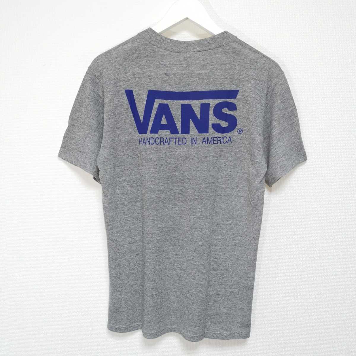 即決 M 80s VANS バンズ JERZEES Tシャツ 霜降り グレー オールド USA製_画像2