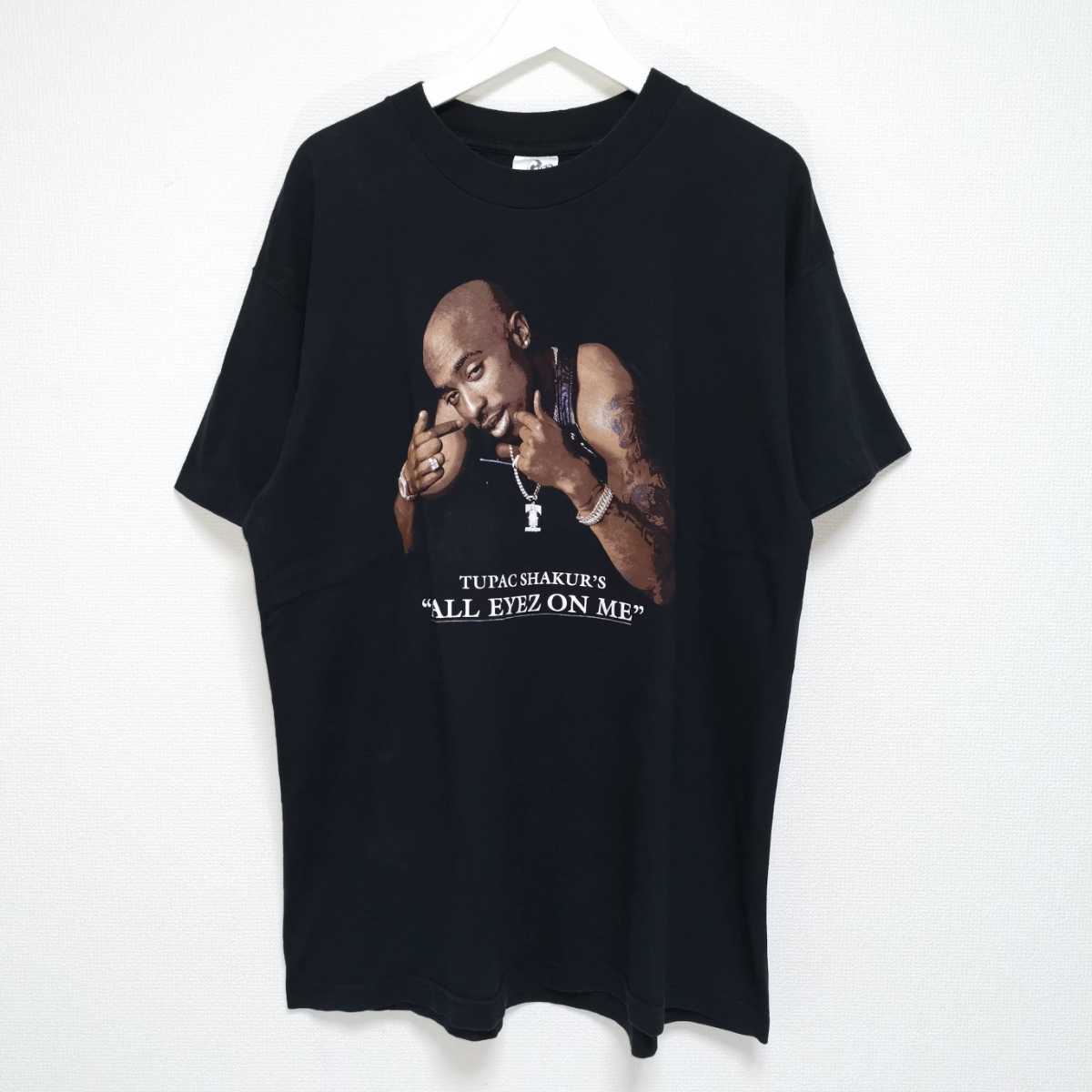 即決 XL 90s Tupac 2PAC Tシャツ All Eyes On Me Death Row ラップT