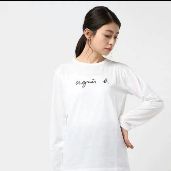 Agnes b 長袖Tシャツ レディース Lサイズ 白黒2枚|PayPayフリマ
