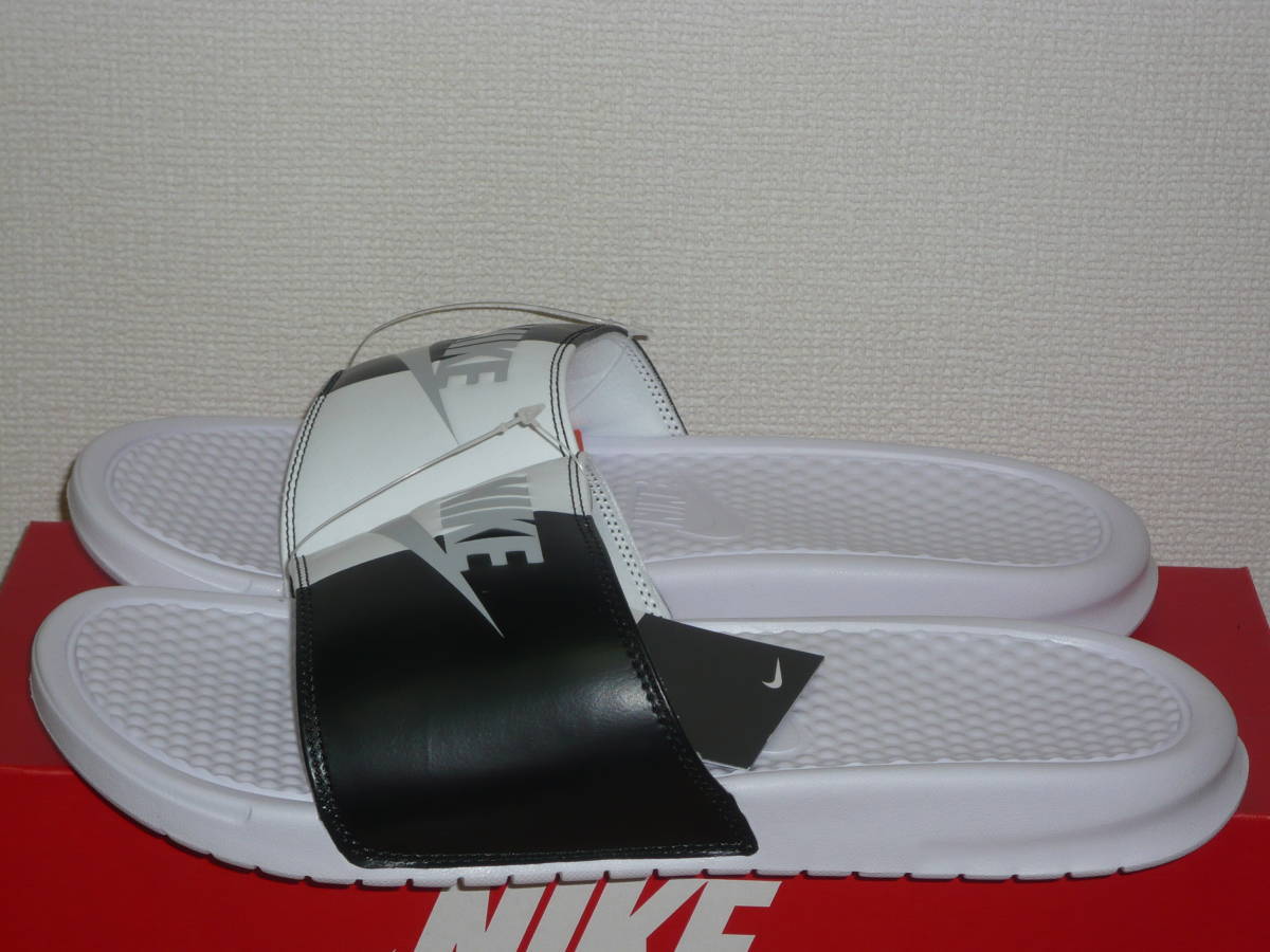 1**** быстрое решение! новый товар Nike /NIKEbenasiJDI белый / чёрный / серый 30.0cm нестандартная пересылка возможно сандалии 