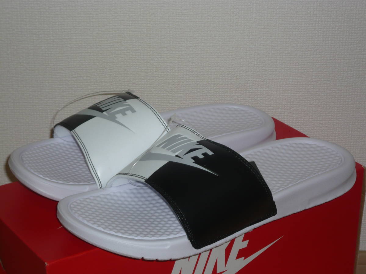 1**** быстрое решение! новый товар Nike /NIKEbenasiJDI белый / чёрный / серый 30.0cm нестандартная пересылка возможно сандалии 