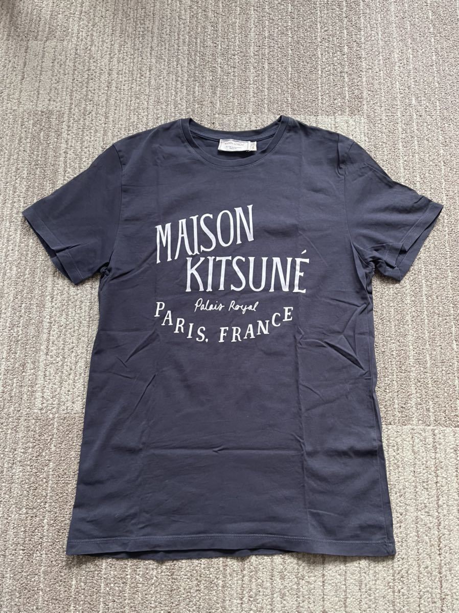 MAISON KITSUNE футболка темно-синий размер XS PLAIS ROYALE PARIS FRANCE mezzo n лисица 