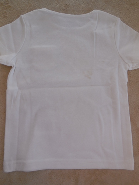 V new goods V Gymboree V3 -years old V white V short sleeves cut and sewn V ribbon. design. pocket V size 95V