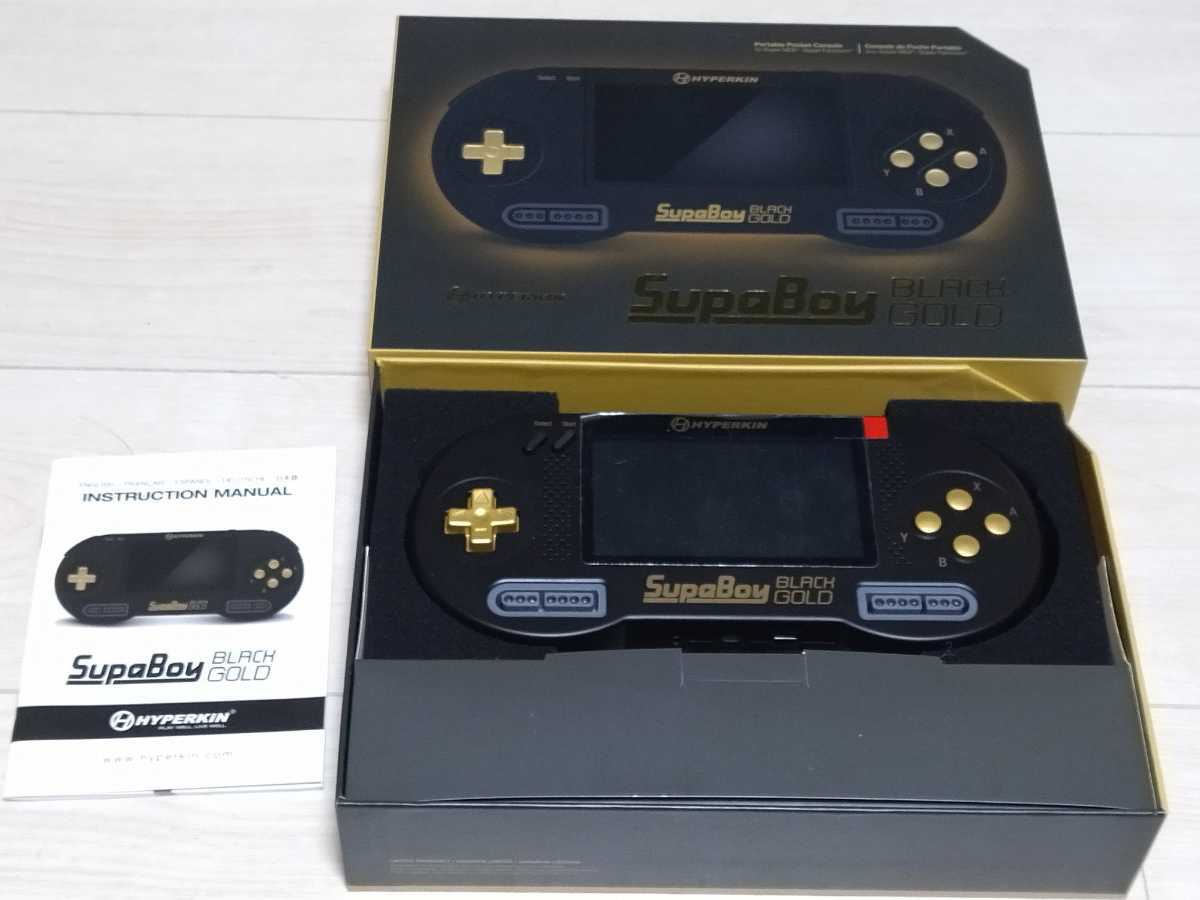  prompt decision SFC ultimate beautiful goods Super Famicom portable compatible use 10 minute degree battery AV output SNES correspondence spa Boy black Gold special 