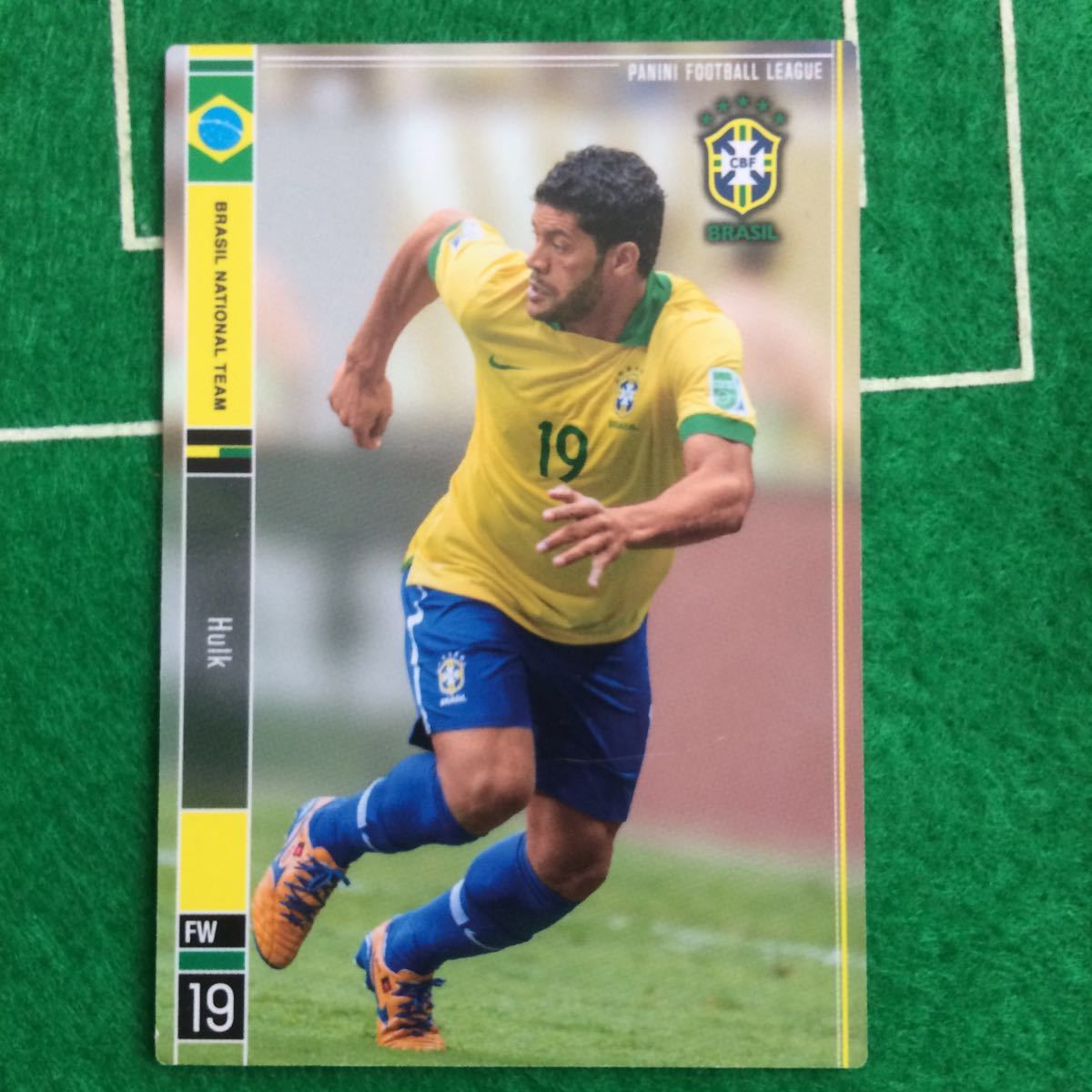 353)Panini Football League ブラジル代表 19 Hulk フッキ セレソン パニーニ フットボール リーグ_画像1