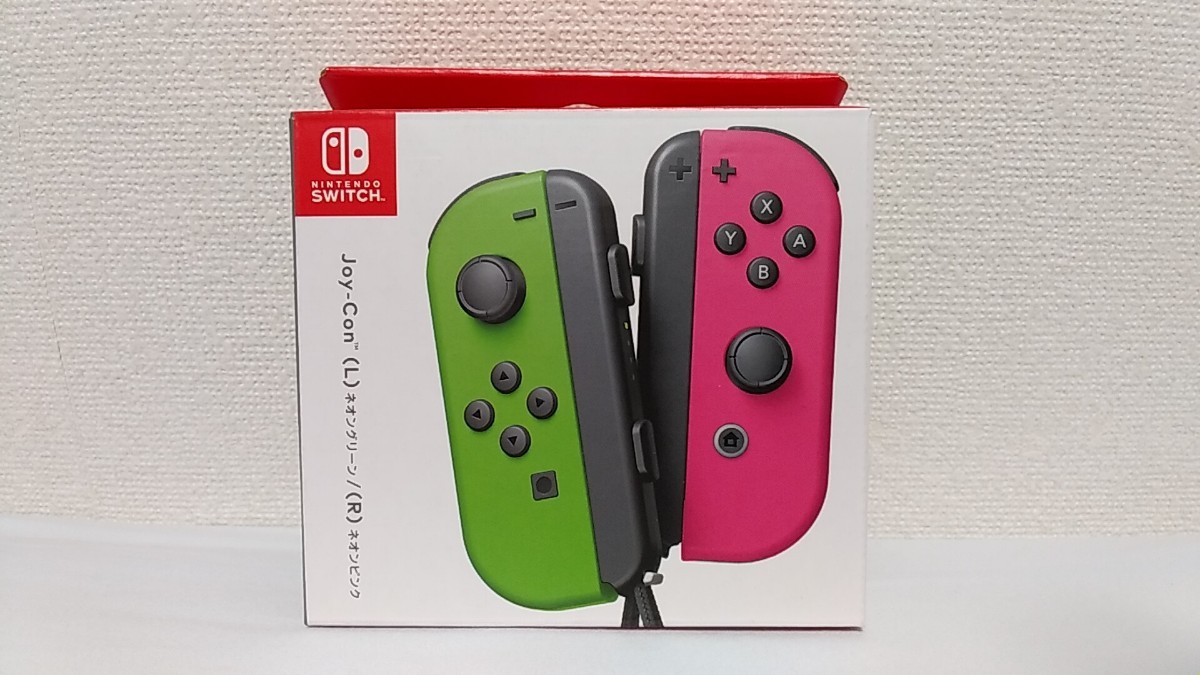 【新品･未開封】Nintendo Switch Joy-Conネオングリーン・ネオンピンク