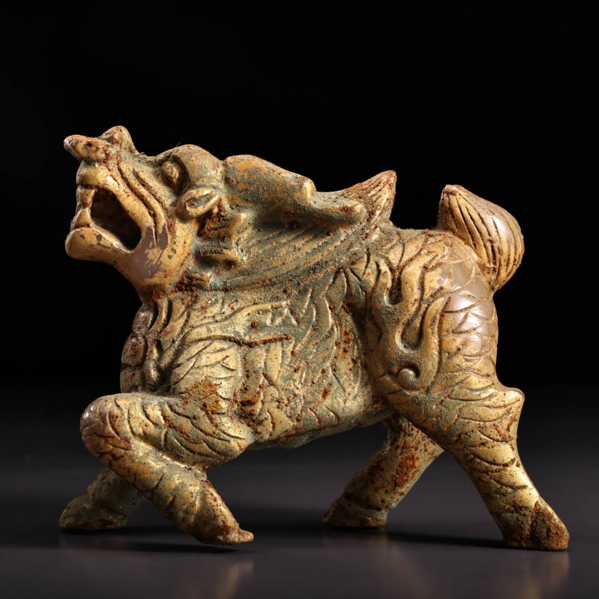 典藏*白玉*細密彫*御龍觀音】収蔵品 貴重物品 古美術品 稀少珍蔵品-