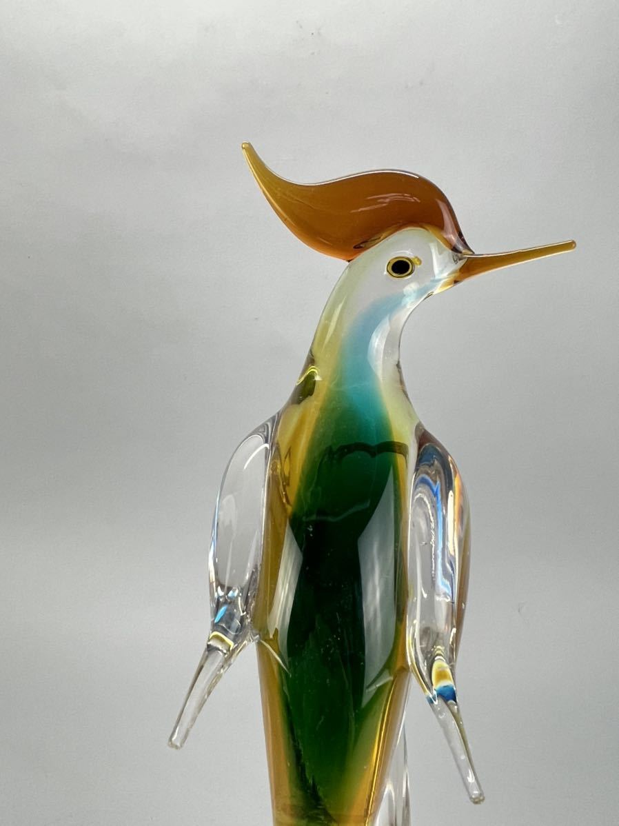 ヤフオク! - 庄梅-D806-100 ガラス工芸 民芸品 和硝子 鳥置物