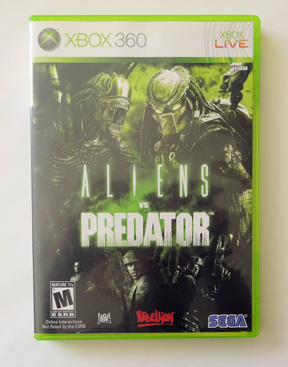 エイリアン VS プレデター (セガ) ALIENS vs PREDATOR (SEGA) 北米版 ★ XBOX 360 / XBOX ONE / SERIES X_画像1