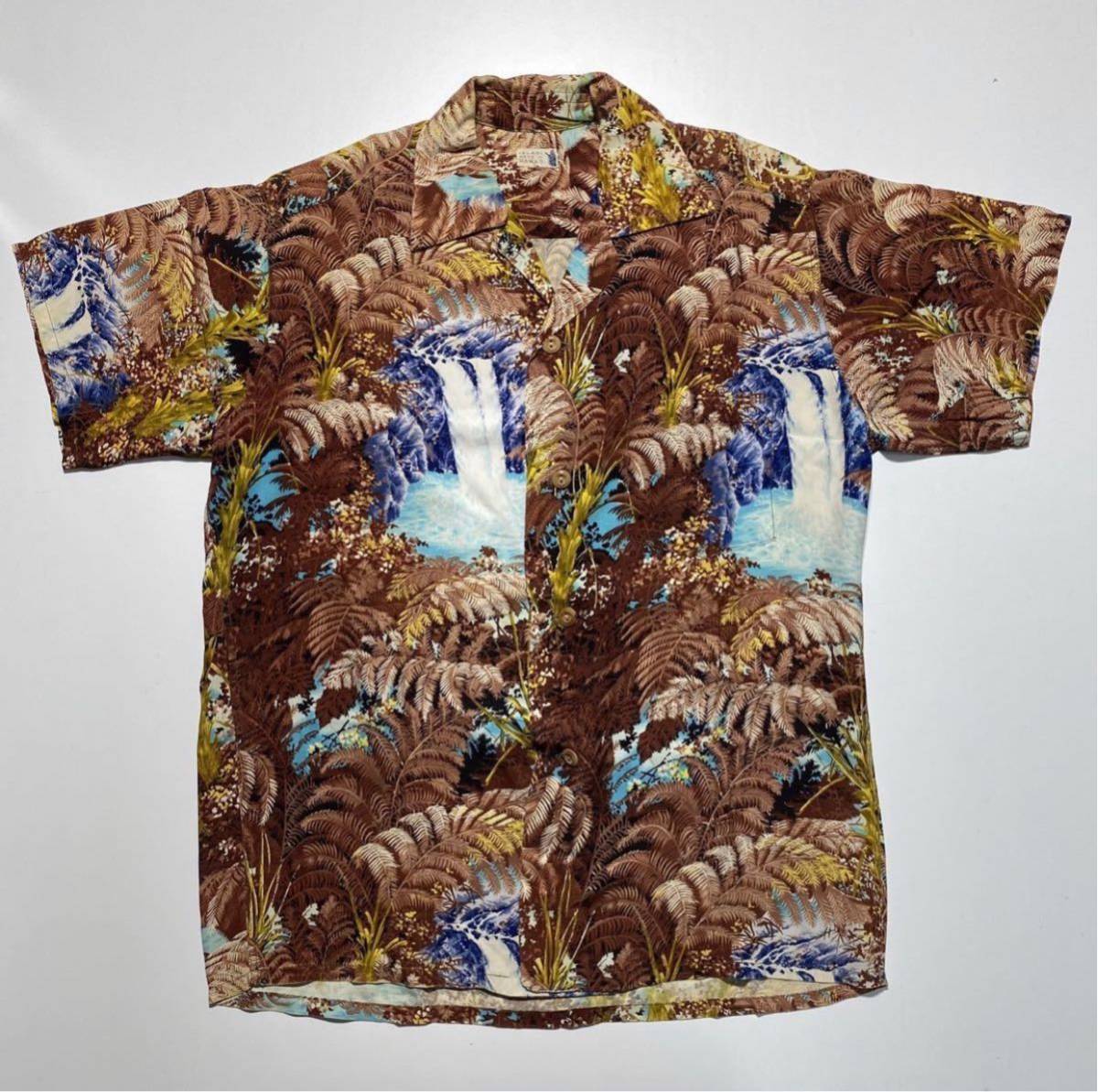 M】40s Vintage IOLANI Hawaiian Shirt Made In Hawaii 40年代