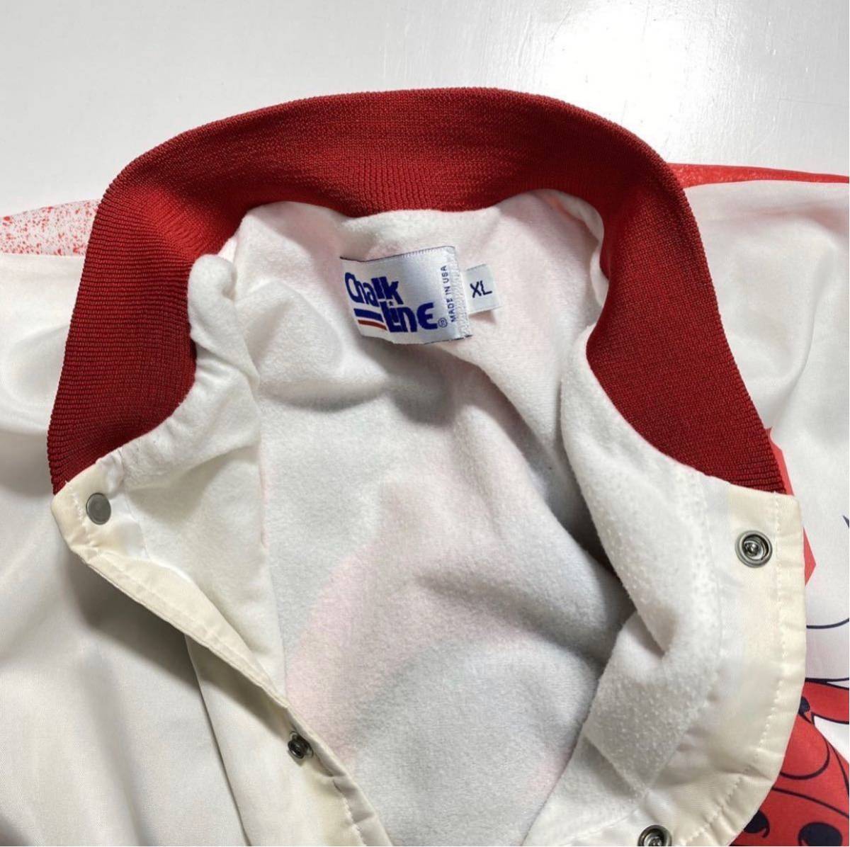 【XL】90s Vintage Chalk Line Michael Jordan JKT 90年代 ヴィンテージ チョークライン マイケルジョーダン スタジャン ブルズ USA製 Y889_画像4