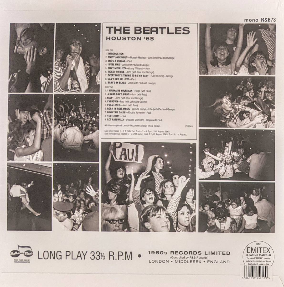 The Beatles ザ・ビートルズ - Live in Houston ‘65 限定アナログ・レコード