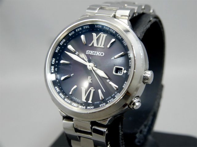 SEIKO/セイコー ルキア 電波ソーラー レディース腕時計 1B25-0AL0 ジャンク 【W4838ko】_画像2