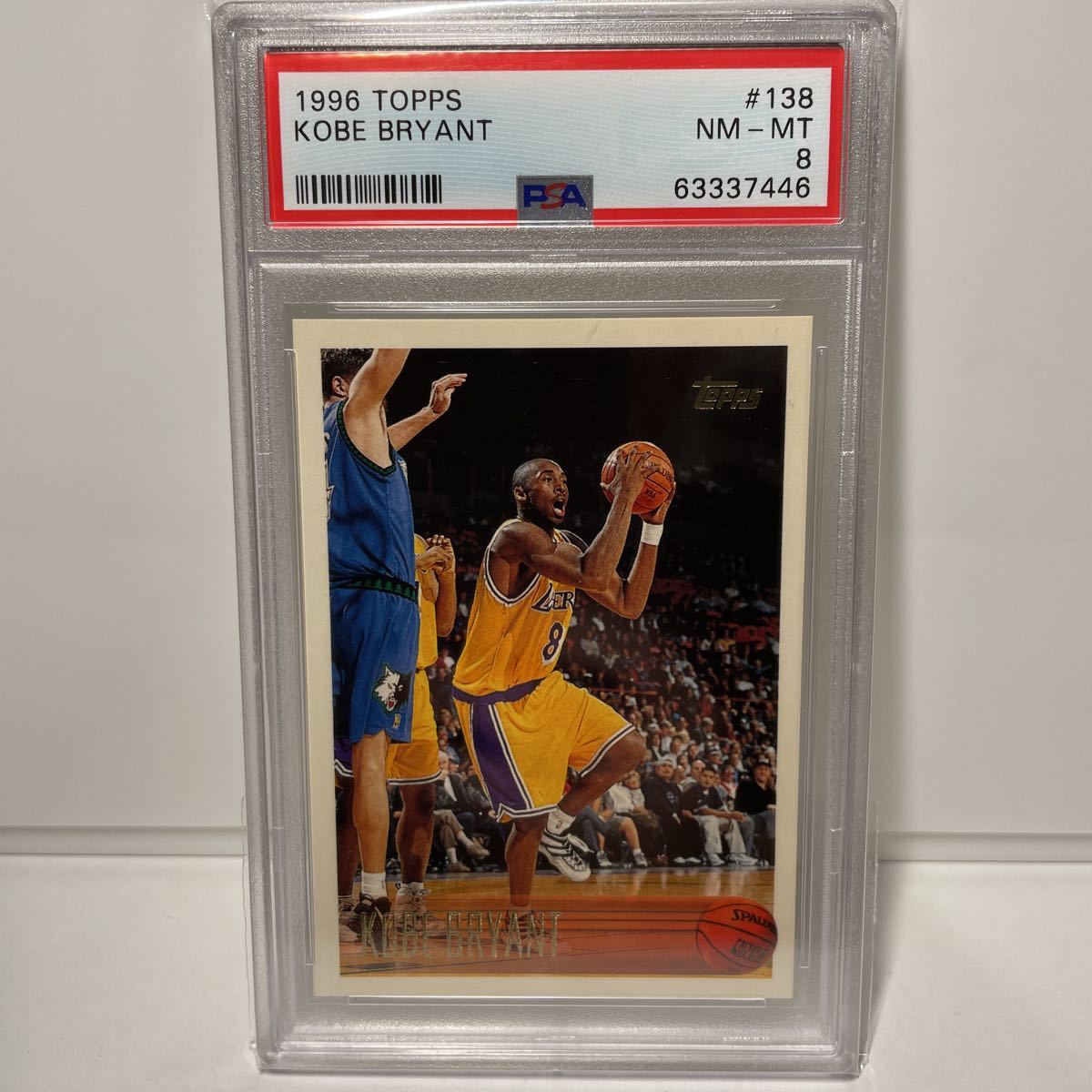 【 PSA 8 】 Kobe Bryant RC 1996-97 Topps NBAの画像1