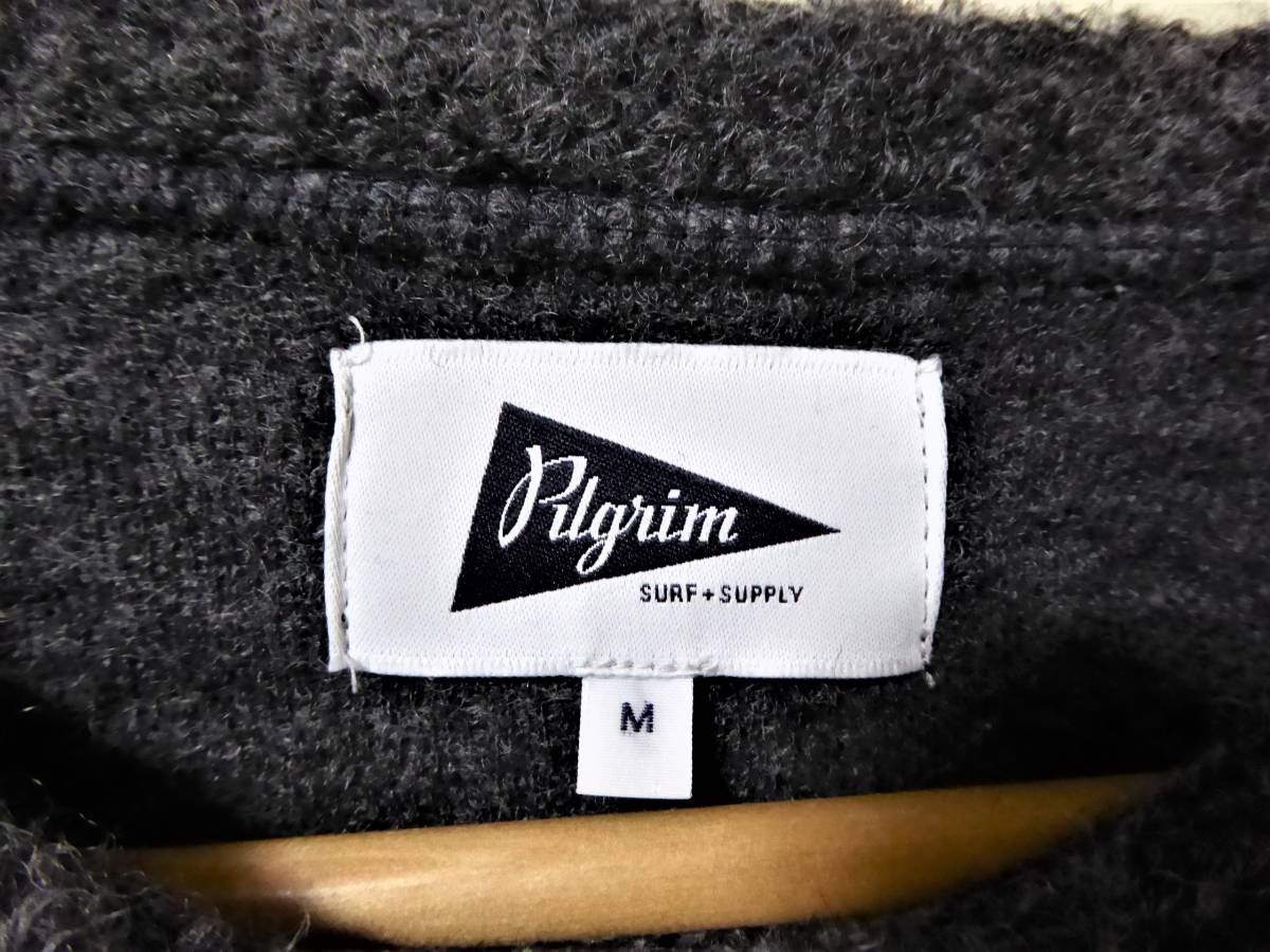 ■Pilgrim Surf+Supply Jaar Reinforced Crew 切替 ニット エルボーパッチ■BEAMS / ビームス