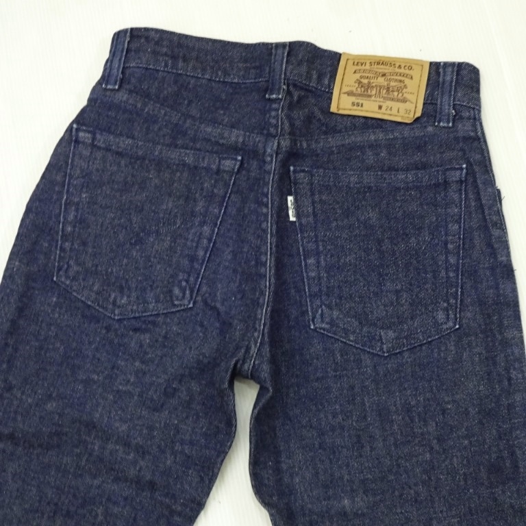  prompt decision * carriage less * superior article * 90s Levi's 551 W64cm stretch skinny tapered Denim navy made in Japan Sz.24 Levi\'s D161